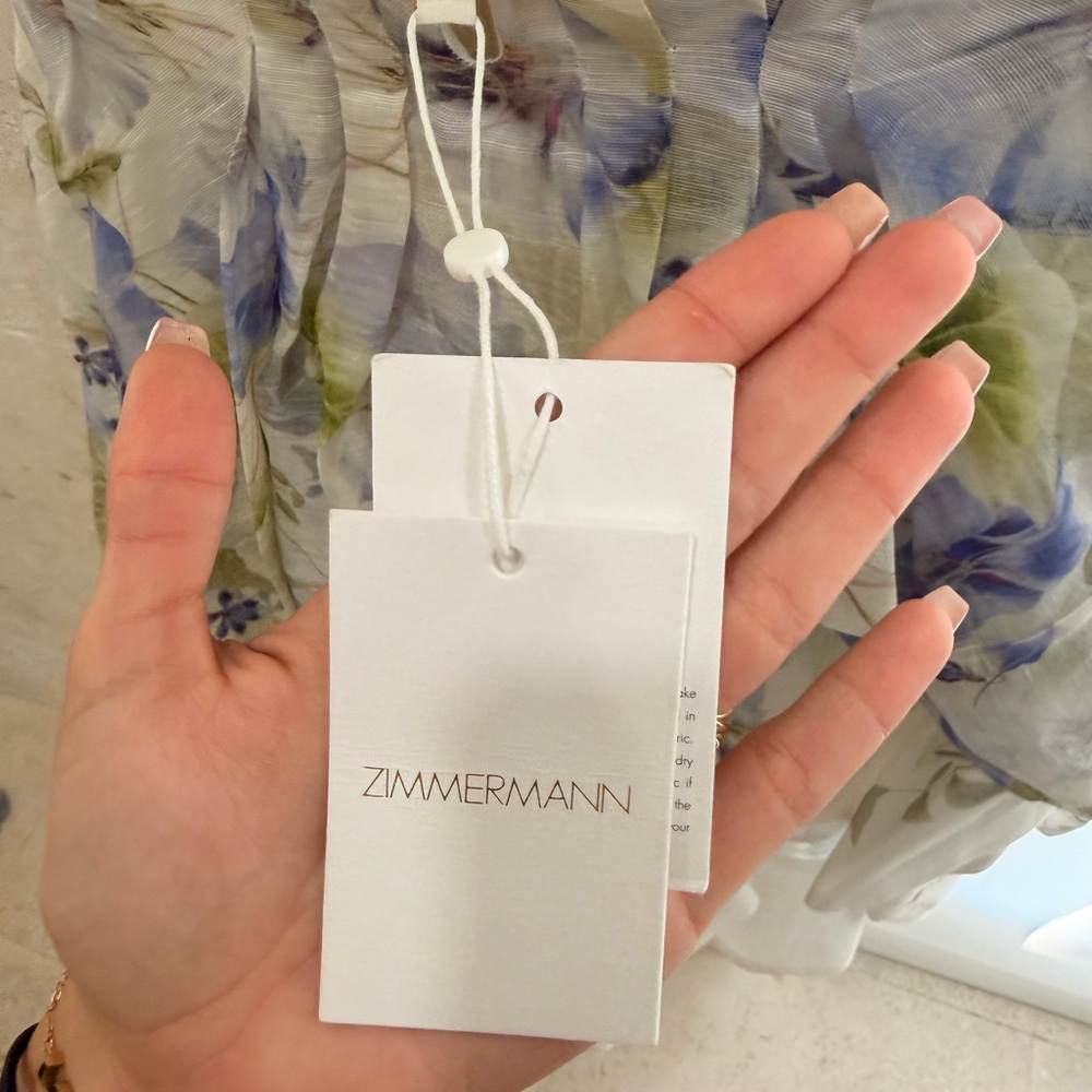 ZIMMERMANN Natura Draped mini dress - Picture 9 of 12